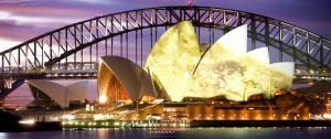 Sydney Opera House and Harbour Bridge in Australia
